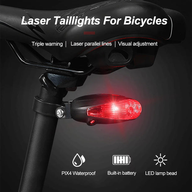 Waterproof Bicycle Warning Tail Light